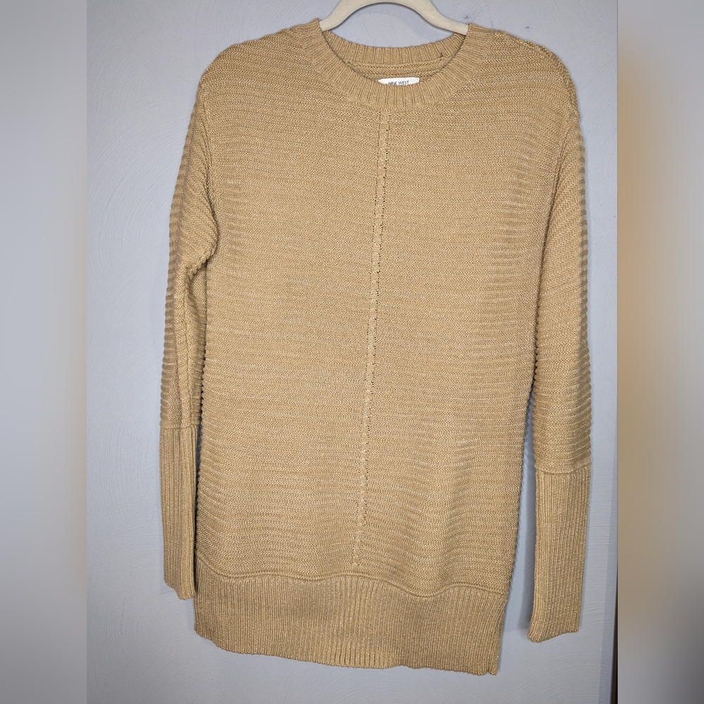Gold Sparkly Nine West Sweater Size Small